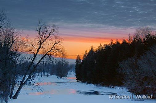Frozen Jock River At Sunrise_13128-30.jpg - Photographed at Ottawa, Ontario - the capital of Canada.